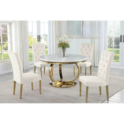Modern Design Upholstered Dining Chair Set of 2