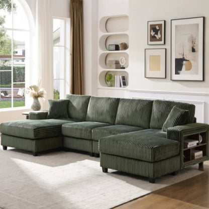U Shaped Convertible Sofa Four Seater Lounge