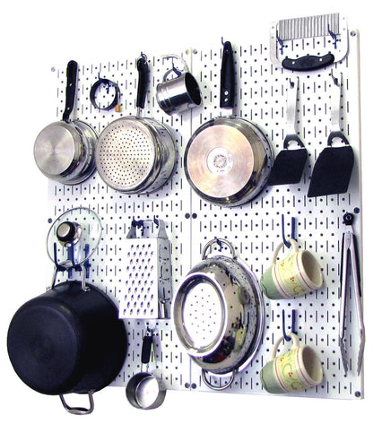 Kitchen Pegboard Storage Rack for Pots and Pans