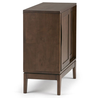 Harper Solid Rubberwood Storage Cabinet Modern