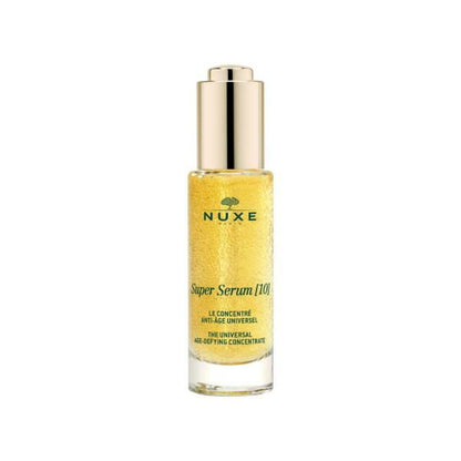 NUXE Super Serum 10 anti-aging face serum with gold cap and yellow liquid on Tampa Home & Garden Store