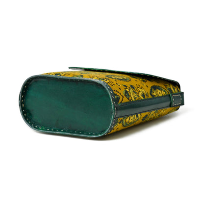 Vibrant Heritage Ajrakh Satchel - Tampa Home & Garden Store