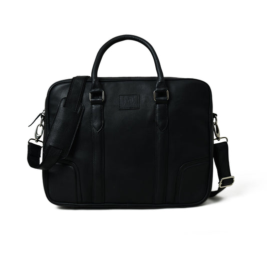 Texas Black Leather Briefcase - Tampa Home & Garden Store