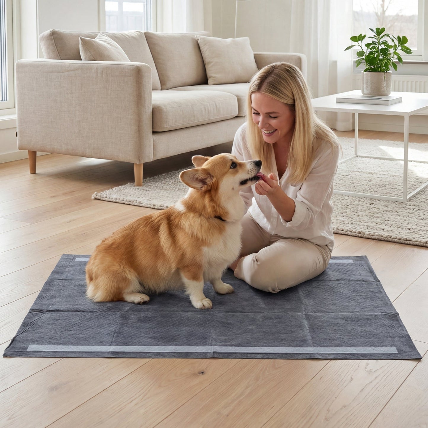 Charcoal 6 Layer Dog Pee Pads for All Sizes