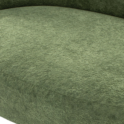 Dog bed Shep curved sofa bed in medium moss green fleeced teddy by HouseOfZazla on Tampa Home & Garden Store