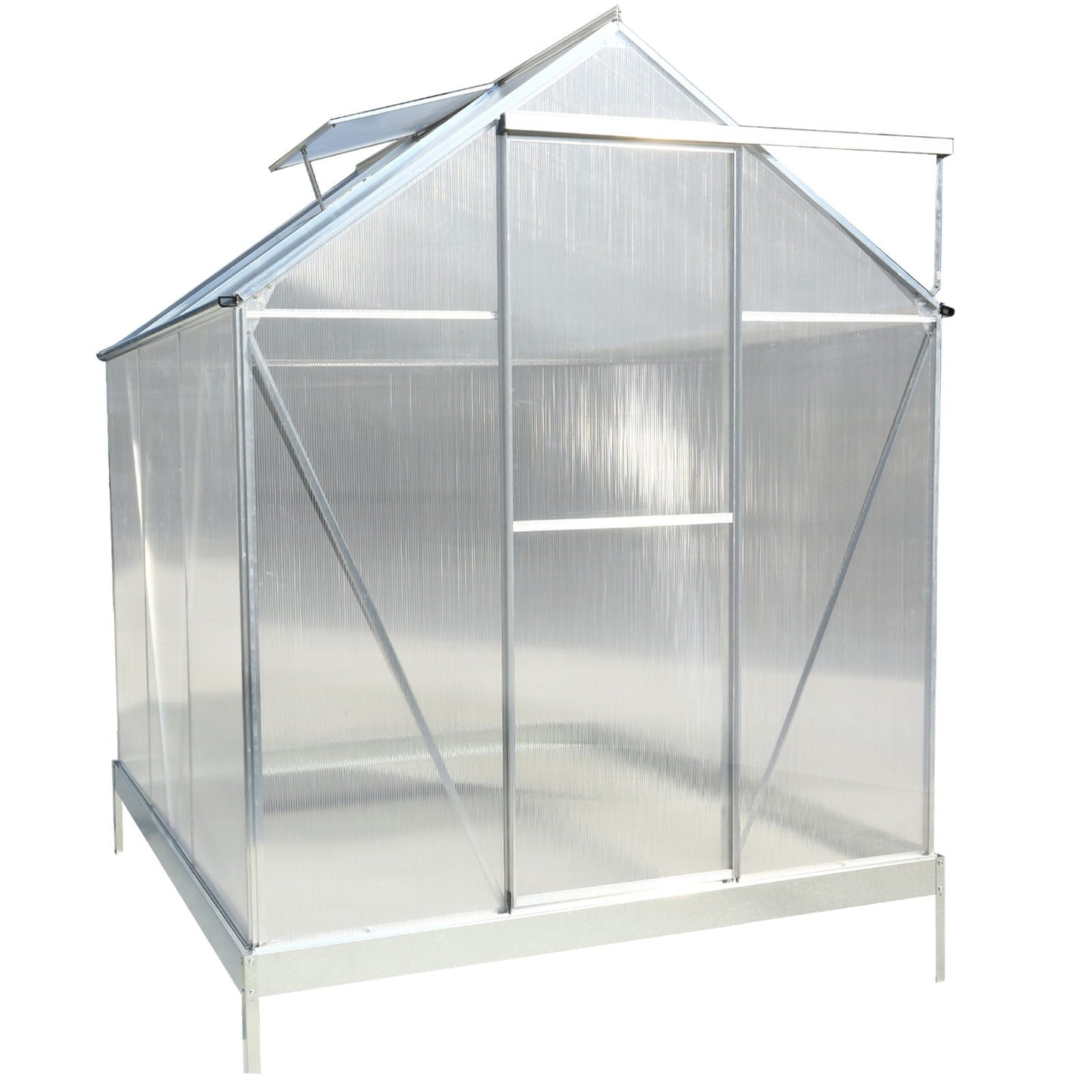 Heavy Duty Polycarbonate Greenhouse Kit and Door