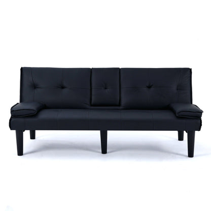 Compact Foldable Sofa Bed and Cup Holder