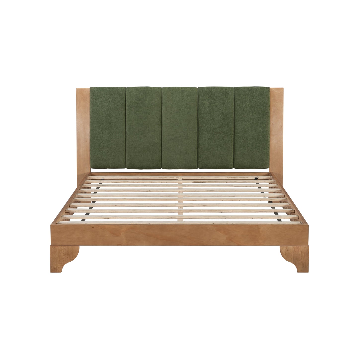 Premium Pine Wood Queen Bed Frame with Headboard
