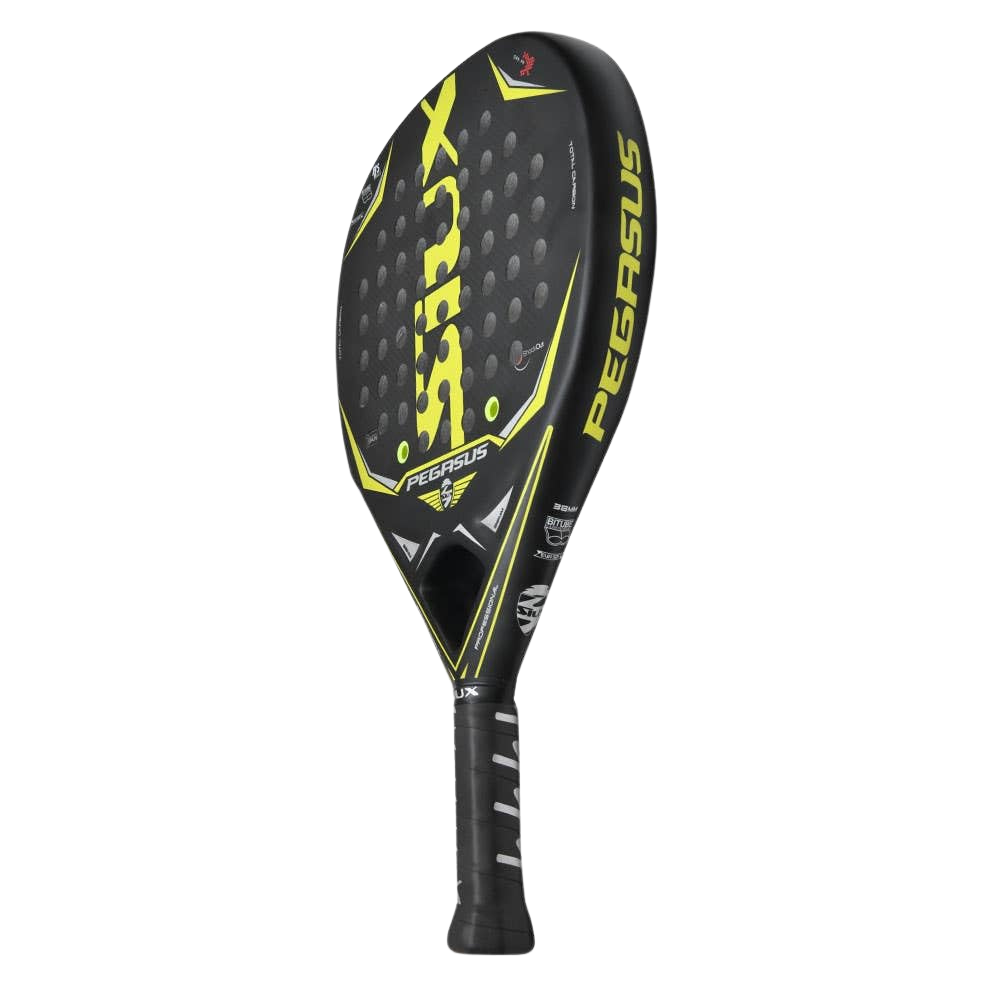Padel racket Pegasus 3K Yellow 22 by Siux USA, black with neon yellow graphics on Tampa Home & Garden Store