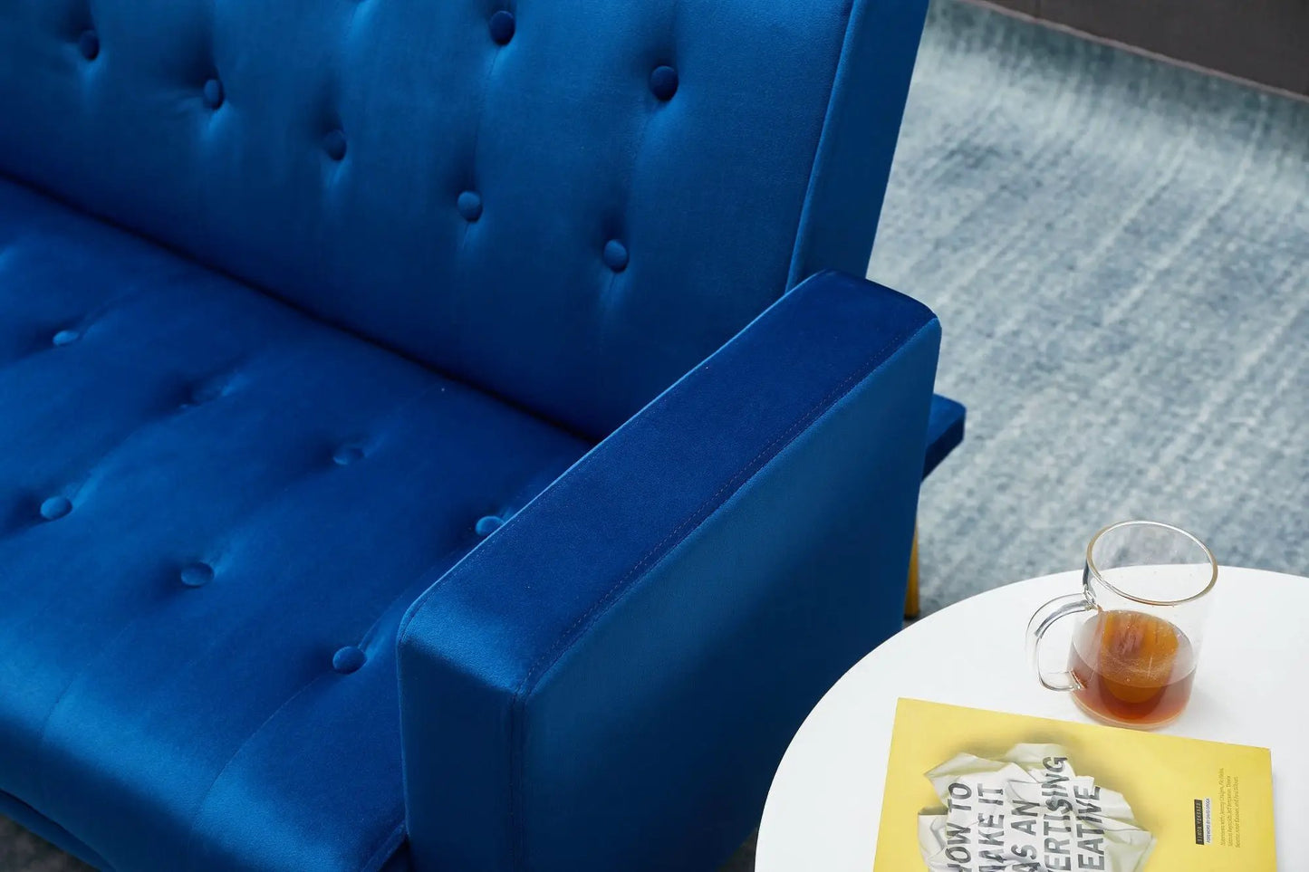 Compact Design Sofa Bed with Premium Fabric