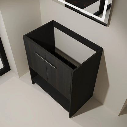 Sleek Freestanding Bathroom Vanity with Two Doors