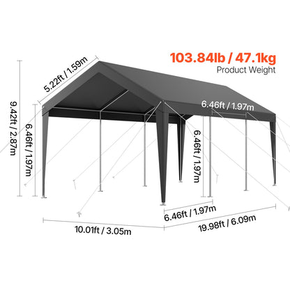 Heavy Duty 10x20 Portable Garage and Tent