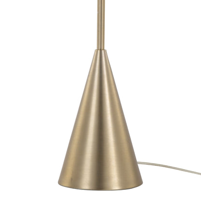 Cone - Contemporary Floor Lamp base in brushed brass by HouseOfZazla on Tampa Home & Garden Store