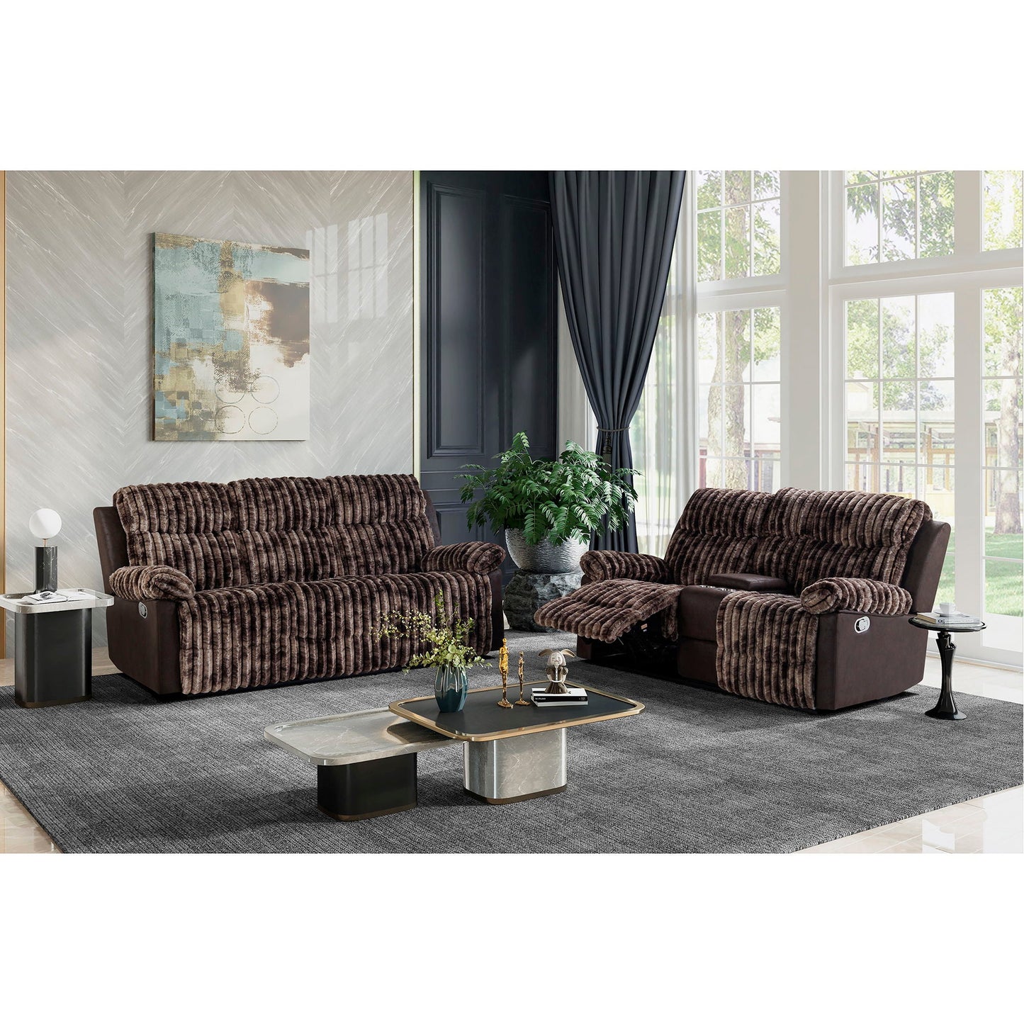 Brenda Sofa With Manual Recline and Firm Support
