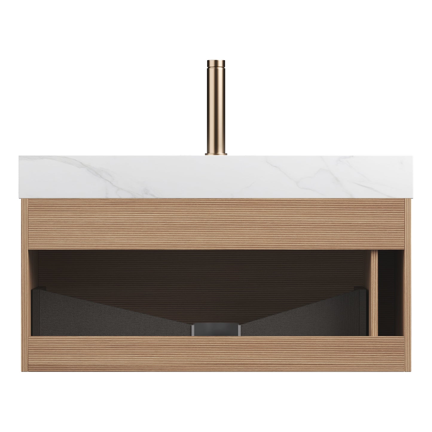 Nyah 36 in Bathroom Vanity Sink And Carrara Top