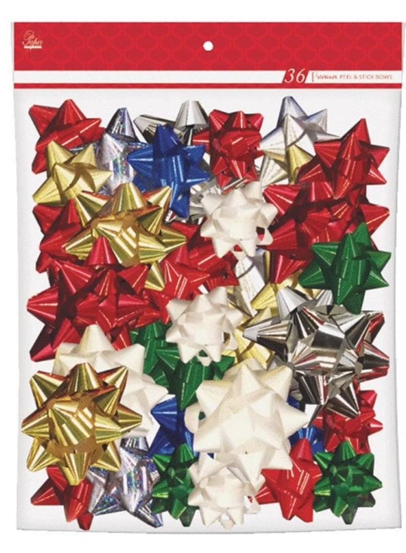 36 Piece Premium Assorted Bows - 4" /3" /2.5" - Tampa Home & Garden Store