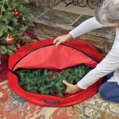 36-in Polyester Holiday Wreath Storage Bag - Tampa Home & Garden Store
