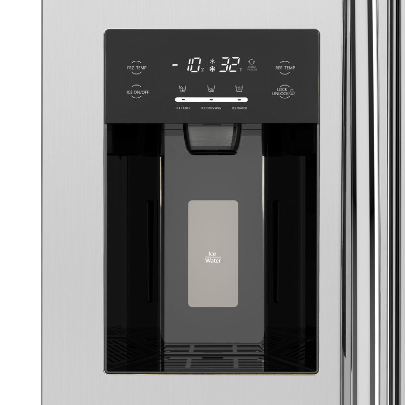 Réfrigérateur encastrable côte à côte de 91 cm (36 po) et de 566 litres (20,01 pi³) avec congélateur et machine à glaçons inclus 