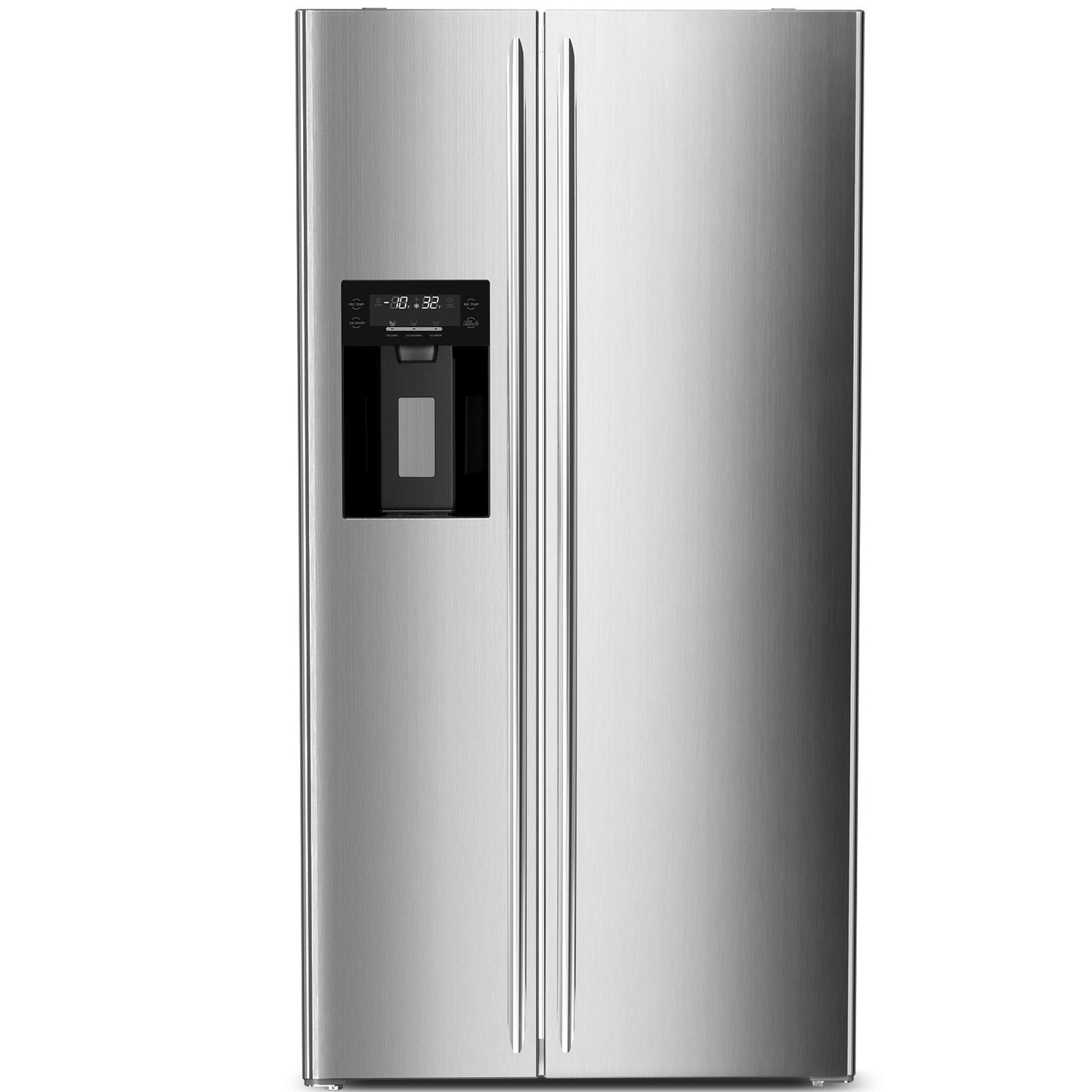 Réfrigérateur encastrable côte à côte de 91 cm (36 po) et de 566 litres (20,01 pi³) avec congélateur et machine à glaçons inclus 
