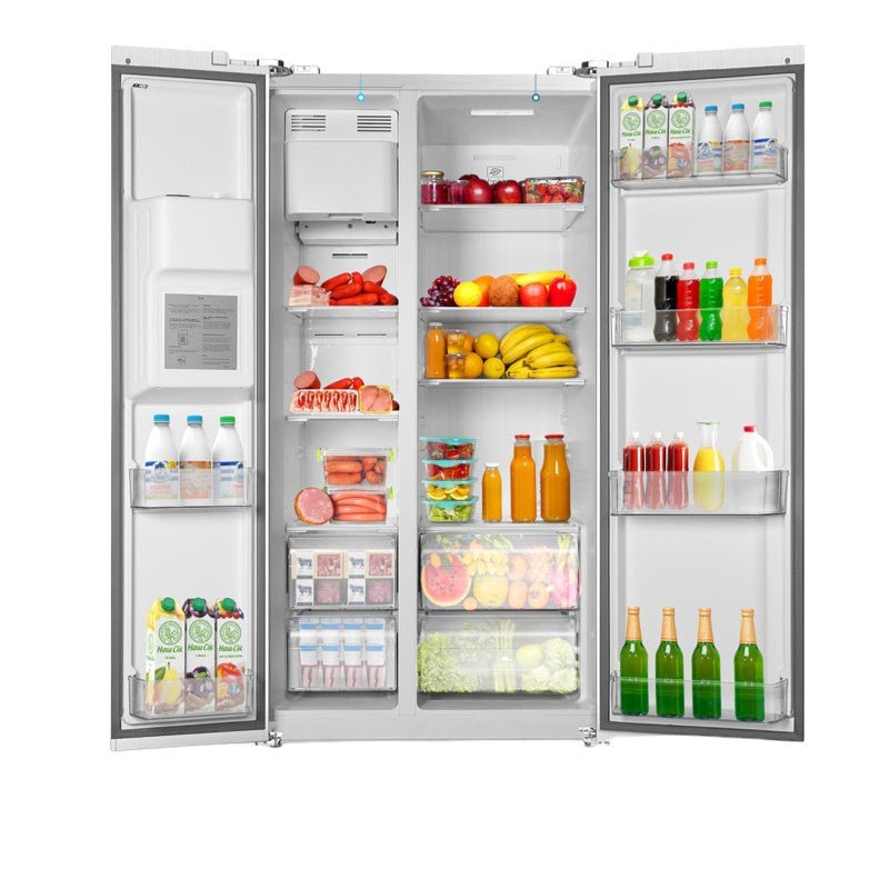 Réfrigérateur encastrable côte à côte de 91 cm (36 po) et de 566 litres (20,01 pi³) avec congélateur et machine à glaçons inclus 