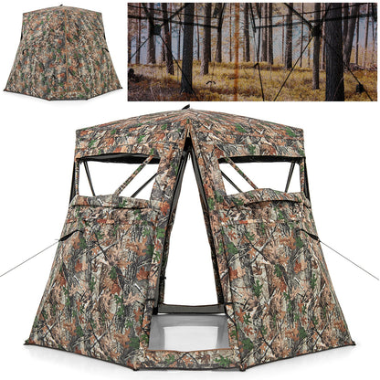 360° One Way See Through Ground Hunting Blind for Deer and Turkey Hunting - Tampa Home & Garden Store