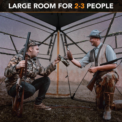 360° One Way See Through Ground Hunting Blind for Deer and Turkey Hunting - Tampa Home & Garden Store