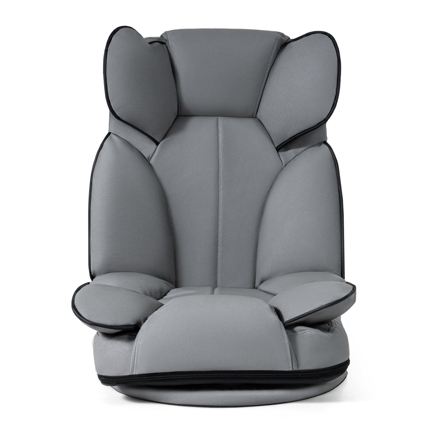 360 Degree Swivel Floor Gaming Chair gray upholstery with 6-position backrest DirectDeals on Tampa Home & Garden Store