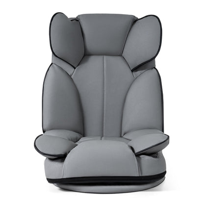 360 Degree Swivel Floor Gaming Chair gray upholstery with 6-position backrest DirectDeals on Tampa Home & Garden Store