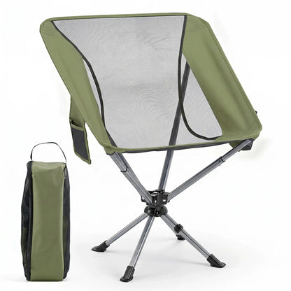 360 Degree Swivel Camping Chair With Cup Holder