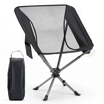 360 Degree Swivel Camping Chair With Cup Holder