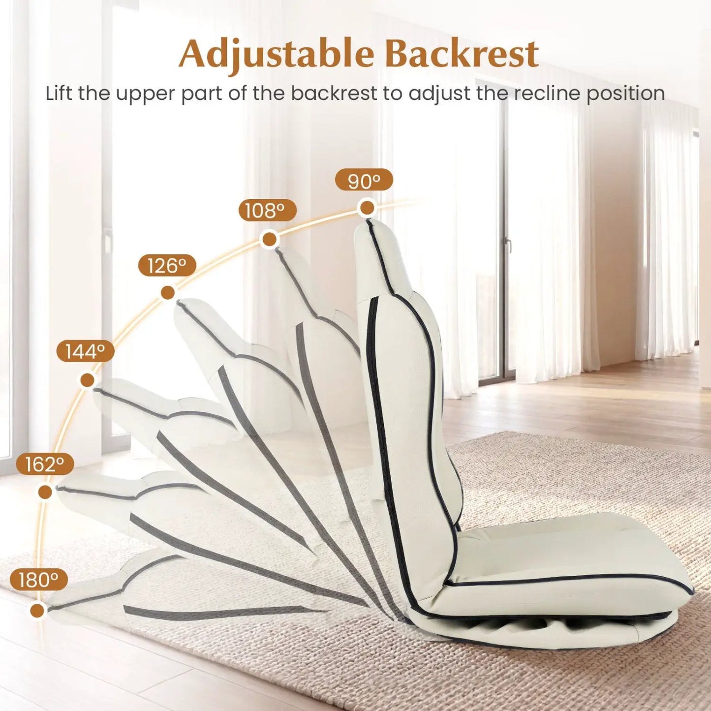 360° Swivel Gaming Chair with Adjustable Backrest