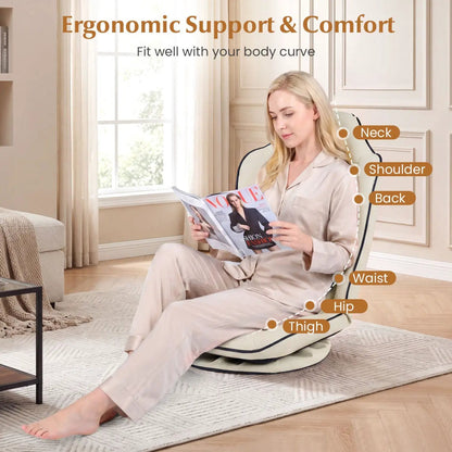 360° Swivel Gaming Chair with Adjustable Backrest