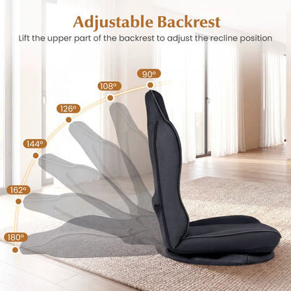 360° Swivel Gaming Chair with Adjustable Backrest