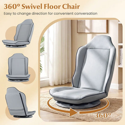 360° Swivel Gaming Chair with Adjustable Backrest