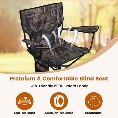360° Swivel Hunting Chair GemGear set of 2 in camo, foldable camp furniture on Tampa Home & Garden Store