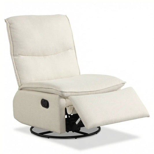 360° Swivel Rocking Chair with Cushioned Back