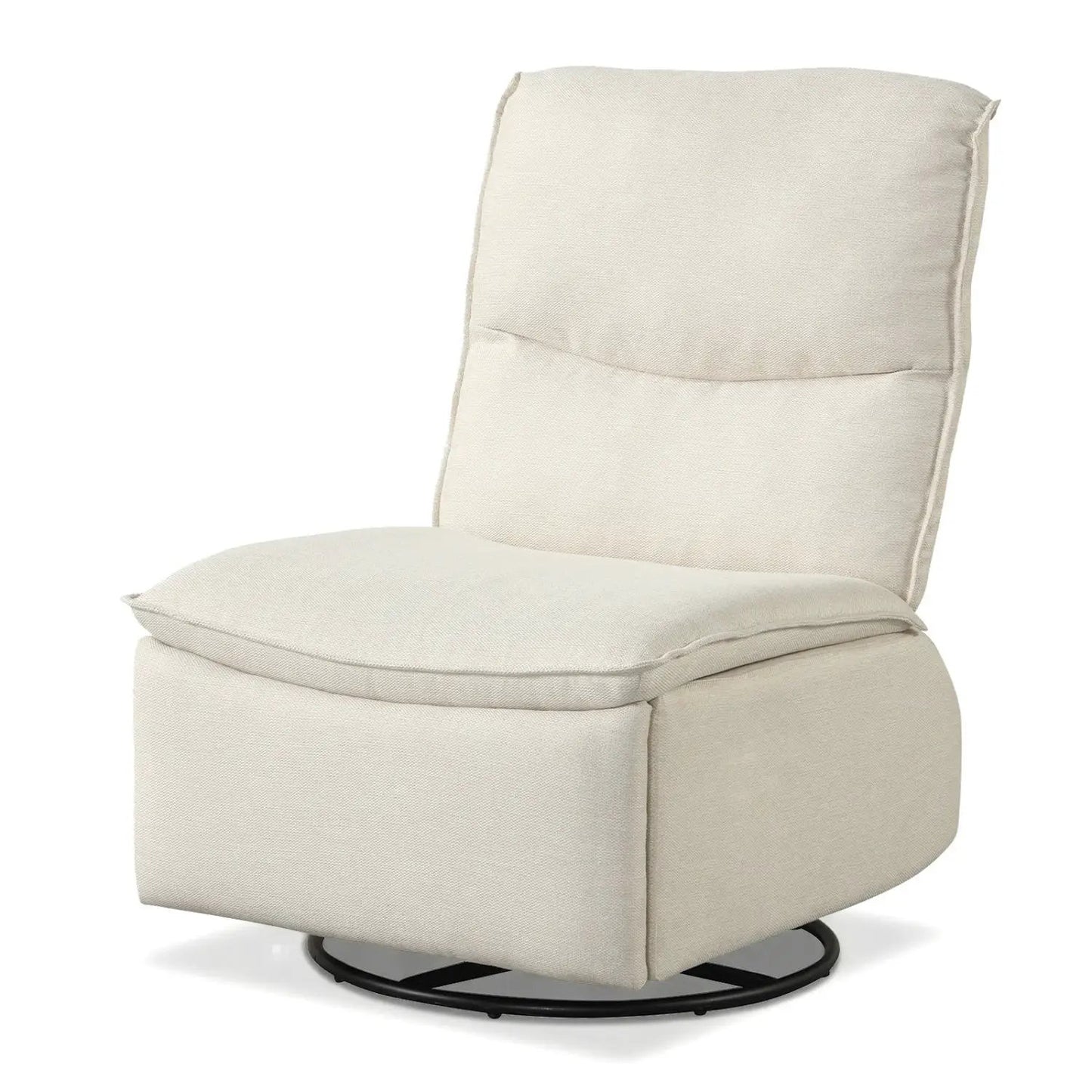 360° Swivel Rocking Chair with Cushioned Back