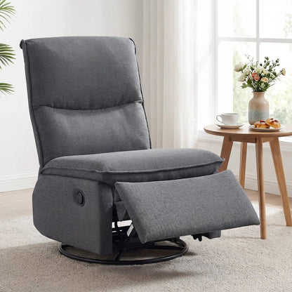 360° Swivel Rocking Chair with Cushioned Back