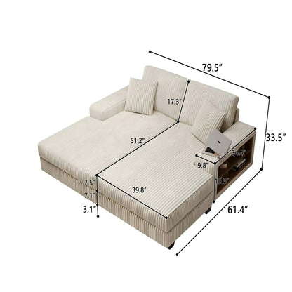 Convertible Sectional Sofa Sleeper for Lounge