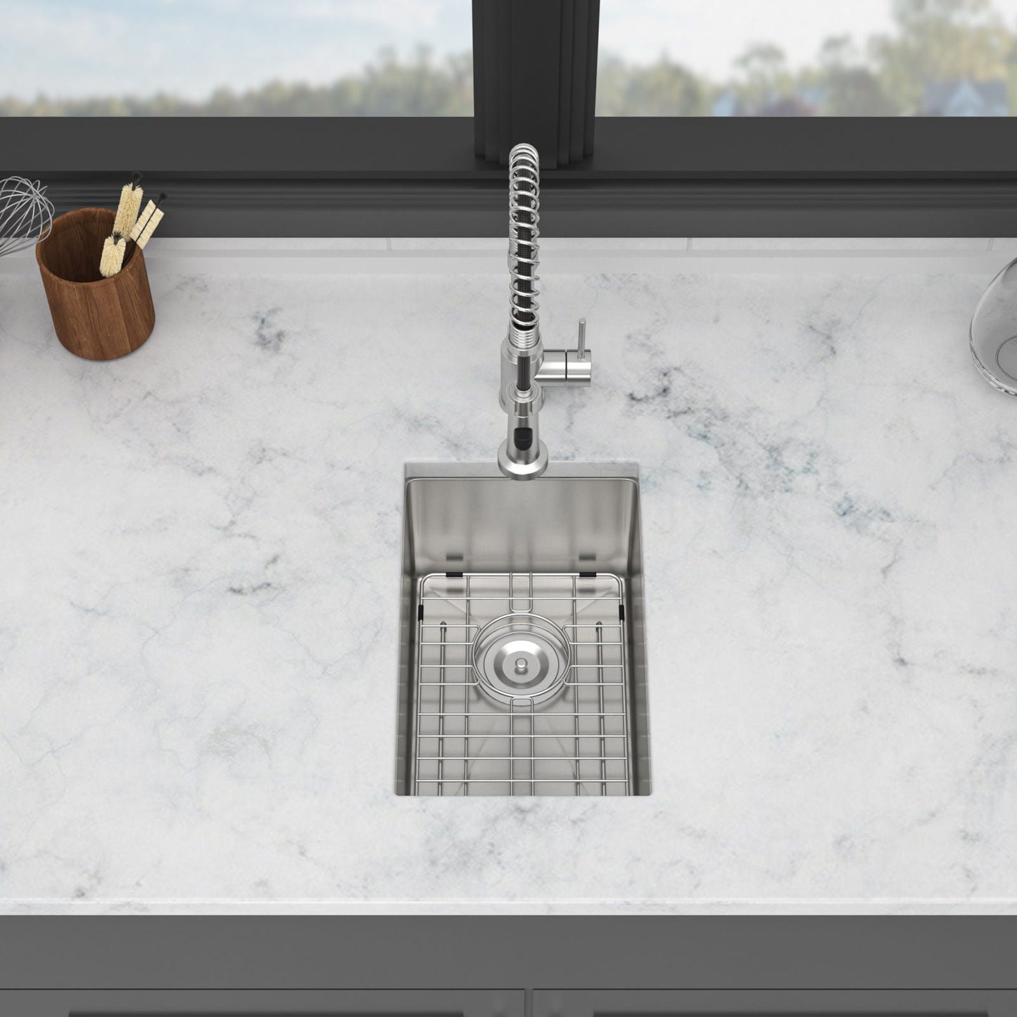 Stainless Steel Sink and Deep Single Bowl Basin