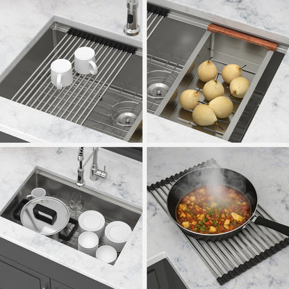Stainless Steel Undermount Workstation Sink