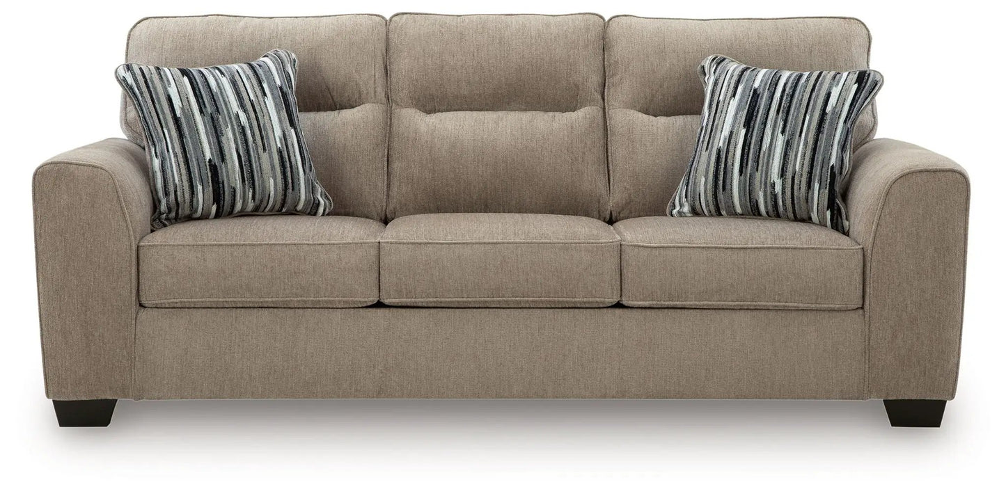 Olten stationary chair & ottoman in beige textured fabric by Unique Piece Furniture on Tampa Home & Garden Store