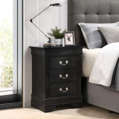 Louis Philippe Nightstand in Wood Veneer