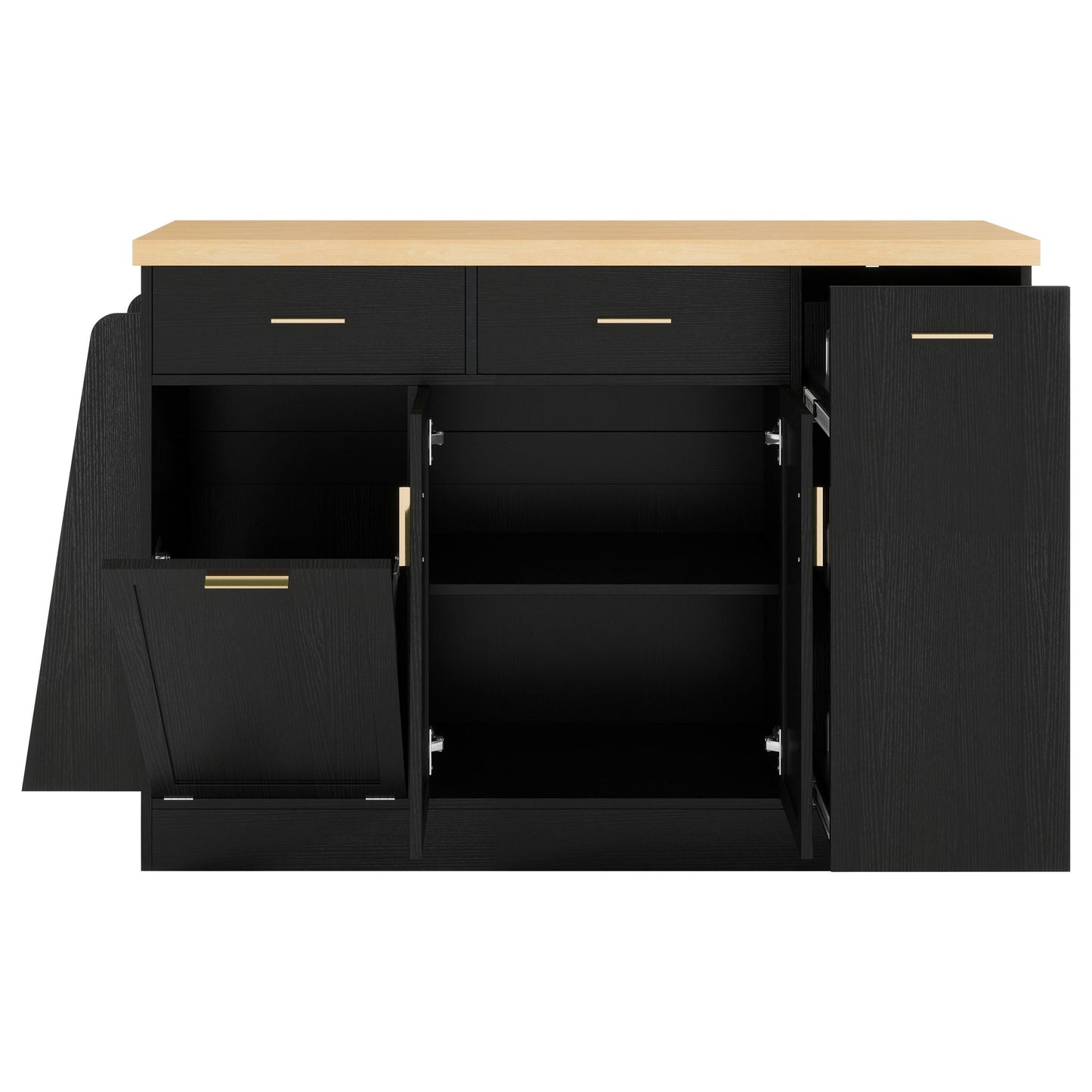 Kitchen Sideboard and Cabinet with Spice Rack