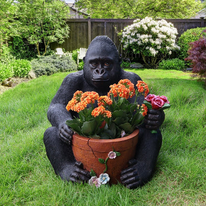 Chimpanzee Flower Pot and Outdoor Sculpture