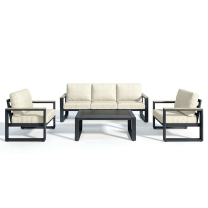 Modern Outdoor Sofa Set with the Coffee Table