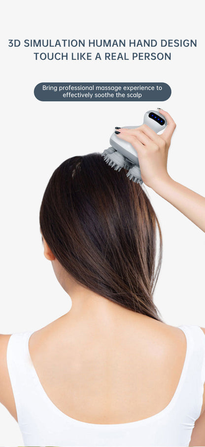 Head Massage Health Care Antistress Relax Body Massagem Deep Tissue Electric Vibrating Head Massager Hair Scalp Massager - Tampa Home & Garden Store