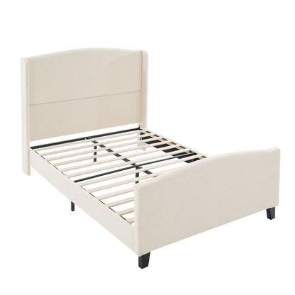 Sturdy Platform Bed Frame and a Padded Headboard