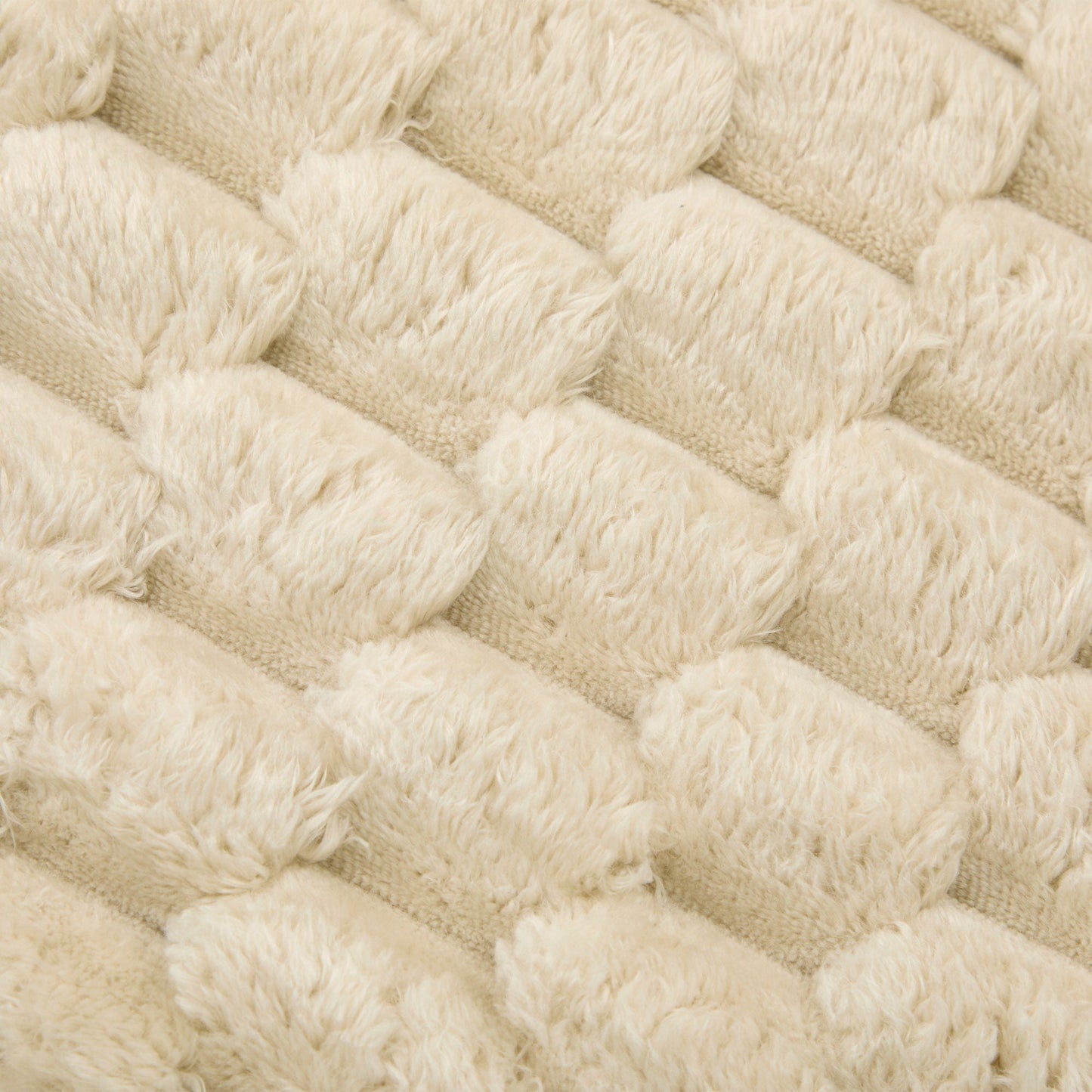 Modular sectional sofa upholstery fabric close-up in beige by HouseOfZazla on Tampa Home & Garden Store