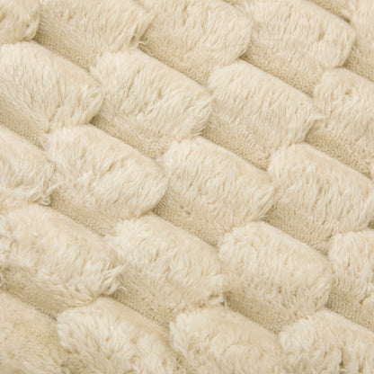 Modular sectional sofa upholstery fabric close-up in beige by HouseOfZazla on Tampa Home & Garden Store